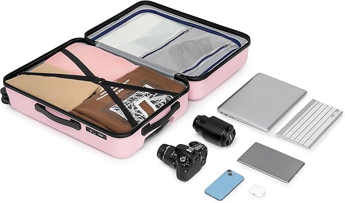 KYME Suitcase Hardshell With Double Spinner Wheels, PC+ABS TSA Lock Travel - Image 6