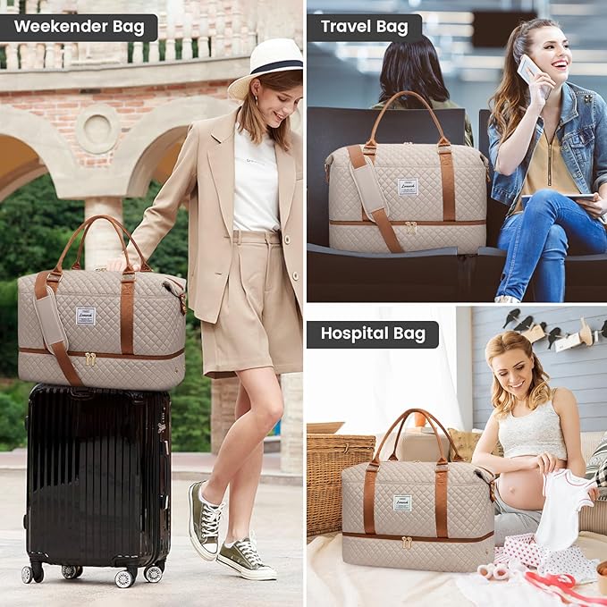 LOVEVOOK Travel Duffle Bag, Weekender Bags - Image 6