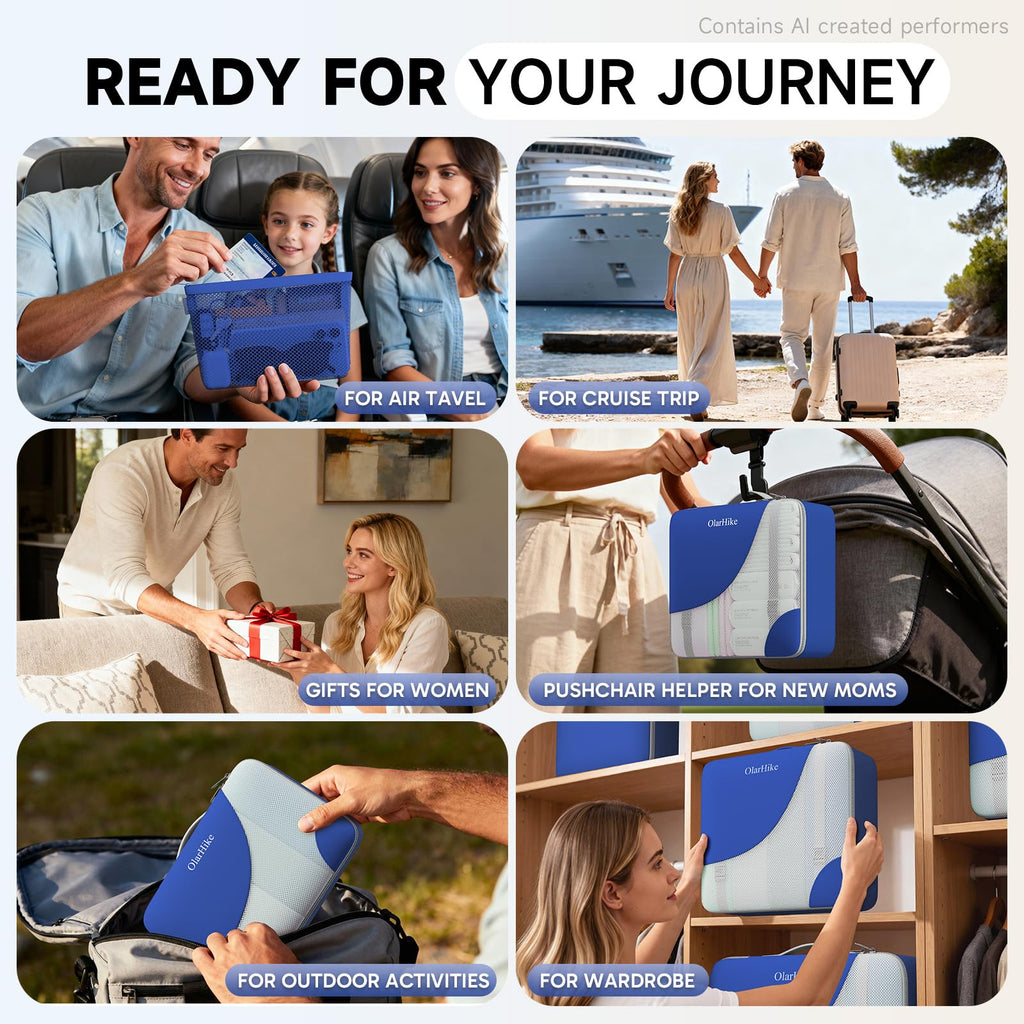 Packing Cubes for Travel (18 Klein Blue)