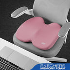 Skechers Memory Foam Seat Cushion, Ribbed Fabric Office Chair Cushion - Image 4
