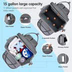 DERJUNSTAR Diaper Bag Backpack – Large Capacity Baby Diaper Bag - Image 2