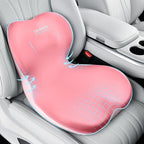 Coverado Car Seat Cushion and Lumbar Support Pillow One Piece, Memory Foam by COVERADOAUTO