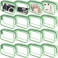 16 Pieces Clear Makeup Bag PVC Zippered Clear Toiletry Carry Pouch Portable by YedsIntu