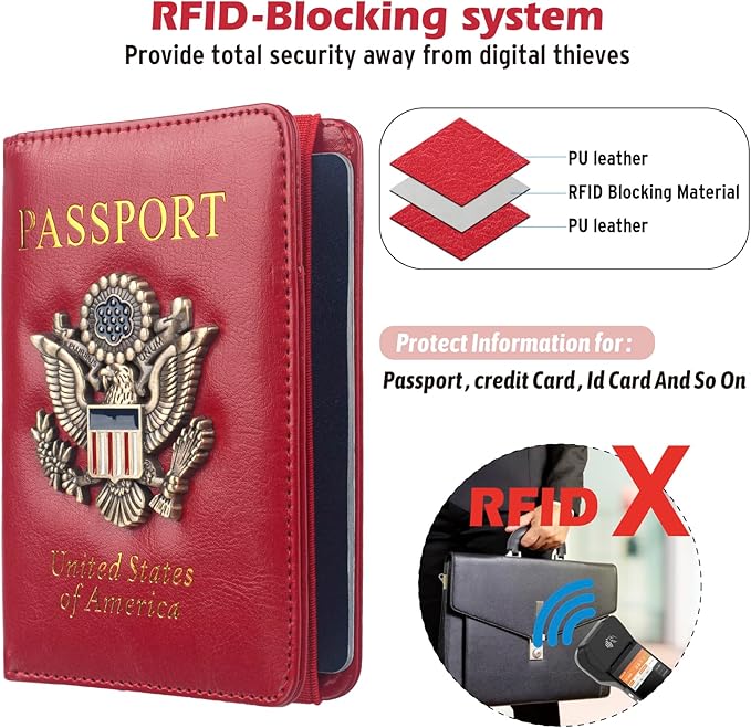 Coowayze US Passport Holder Wallet - Image 2