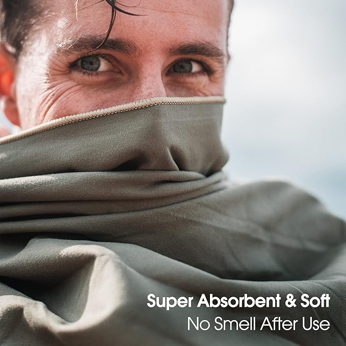 4Monster Camping Towel Super Absorbent, Quick Dry Microfiber Travel Towel - Image 4