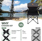 HIGH POINT SPORTS 2 Pack Portable Camping Chair - Image 4
