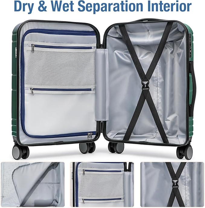 KYME Carry On Luggage 22x14x9 Airline Approved - Image 5