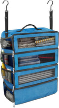 Suitcase Organizer, Travel Luggage Organizer Portable Hanging Travel Shelves by Unknown
