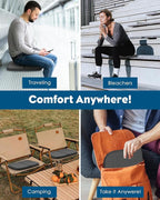 Gel Travel Seat Cushion, Portable Airplane Seat Cushion, 14.5" x 10.5" Thick & - Image 6