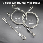 10 pcs 20 inch 3mm Thickness Stainless Steel Wire Cable - Image 5