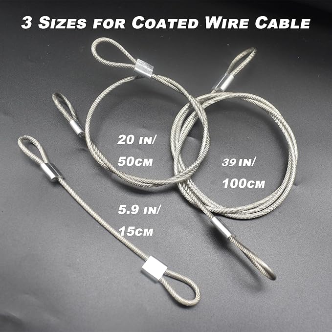 20 pcs 6 inch 3mm Thickness Stainless Steel Wire Cable - Image 5