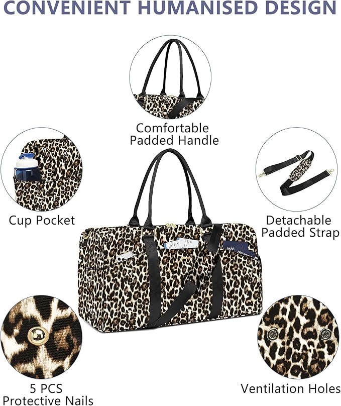 Women Duffle Weekender Travel Bag: Large Duffel Bags - Image 3