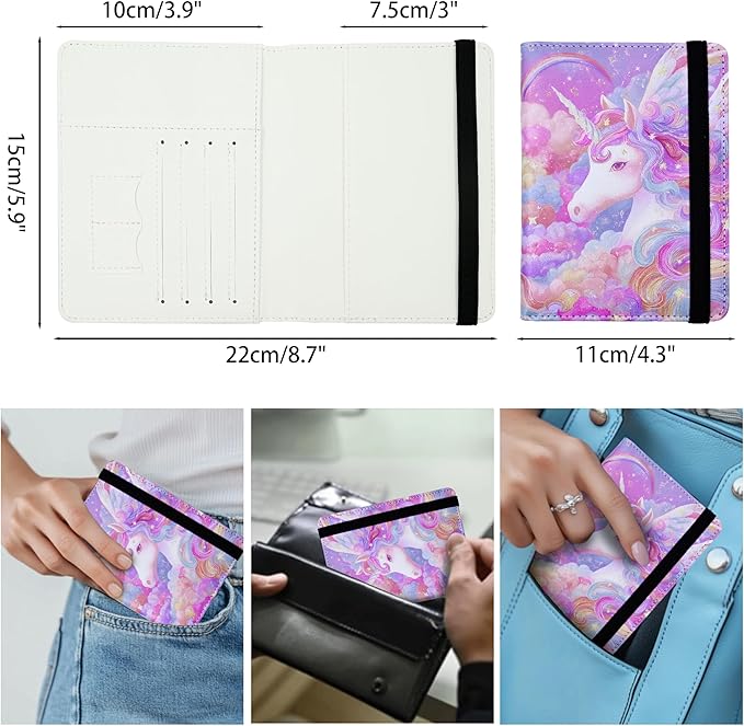 Passport Holder for Women and Men PU Leather Passport Cover for Travel - Image 4