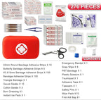 276PCS First Aid Kit Home Car Camping Hiking Emergency Supplies Small Compact - Image 2