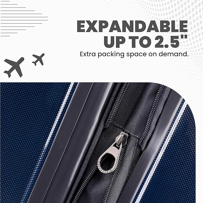 Spyder Rails 29 Inch Expandable Hardside Upright Suitcase - Image 6