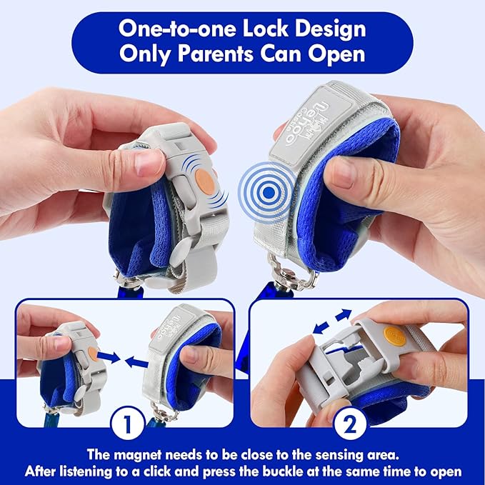 Lehoo Castle Toddler Leash, 4.9ft Kid Leash Wrist - Image 4