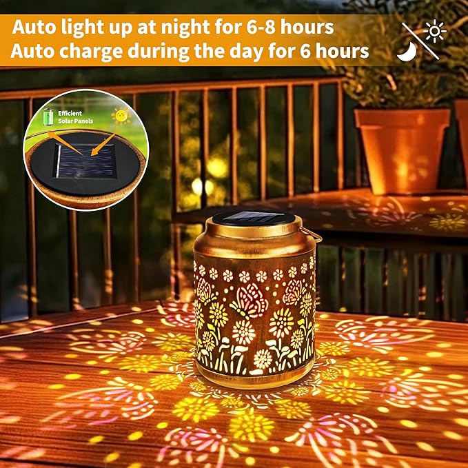 Brizled Butterfly Solar Lantern Lights - Image 5