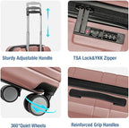 KYME Carry On Luggage 22x14x9 Airline Approved - Image 4