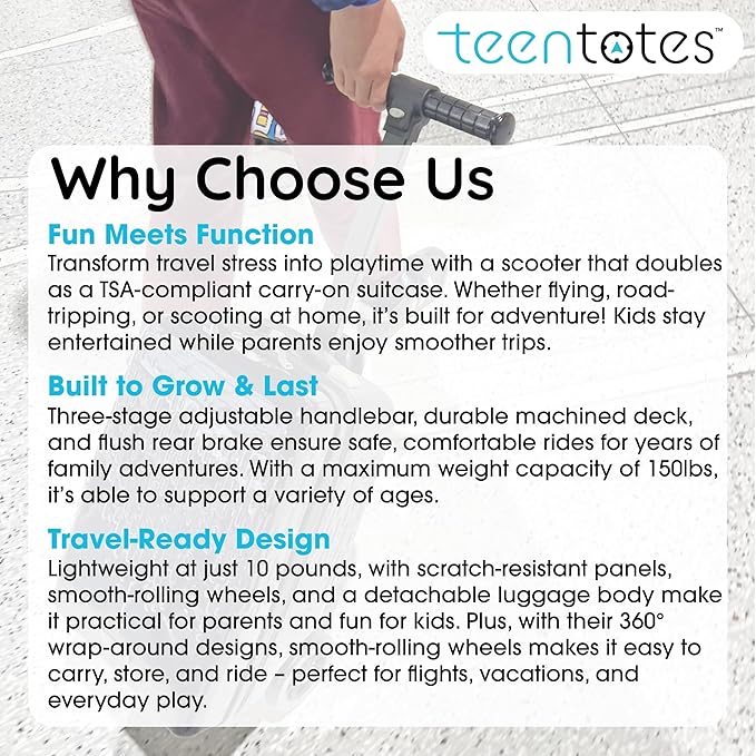 Teen Totes Detachable 4-in-1 Scooter Luggage - Image 8