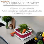 Collapsible Wash Basin 9L, Foldable Dish Tub - Image 7