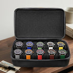 Juntan 10 Slots Hard Watch Travel Case, Portable Nylon Zipper Storage Organizer - Image 6