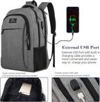 17 Inch Laptop Backpack, MATEIN TSA Large Backpack - Image 4