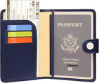 ZOPPEN Passport Holder Women Men, Passport Cover Travel Wallet Rfid Blocking - Image 2