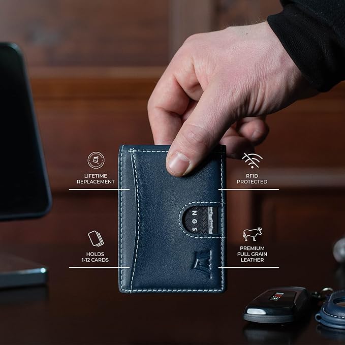 Kings Loot Custom Wallet for Men | Engraved Leather Slim Wallet - Image 2