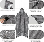 PTEROMY Hooded Rain Poncho for Adult - Image 2