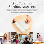 Large Heat Resistant Mat for Hair Tools – Silicone Hot Tool Mat for Flat Iron & Curling Iron – Vanity Accessories Heat Protector Pad – Hair Tool Organizer for Salon Station