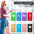 Personalized Luggage Tags, Custom Luggage Tags 4 Pack TSA Approved Double Sided - Image 6