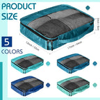5 Pcs Packing Cubes for Suitcase Large Travel Cubes Carry on Luggage Organizer - Image 2