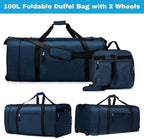 Finnhomy 100L Foldable Rolling Duffel Bag - Image 3