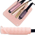 12" X 9" Large Heat Resistant Silicone Mat for Hair Styling Tools, Curling Iron Mat, Flat Iron Holder, Hair Straightener Pad, Makeup Mat, Hot Tools Mat for Travel Vanity Salon - Blush Pink