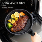 GiPP Ceramic Pots and Pans Set Non Stick, Nonstick Detachable Handle Cookware - Image 2