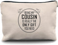 Nogrit Cousin Gifts Makeup Bag,Cousin Gifts for Women,Best Cousin Gifts for Women,Gifts for Cousins Female,Being My Cousin is the Only Gift You Need Small Cosmetic Makeup Bag for Purse