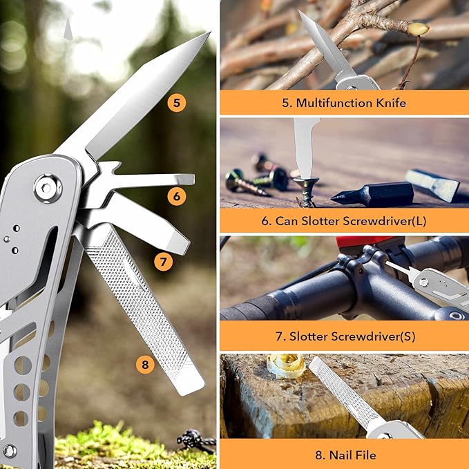 26-in-1 Multitool, Professional Stainless Steel Multi-Tool, Pocket Knife - Image 4