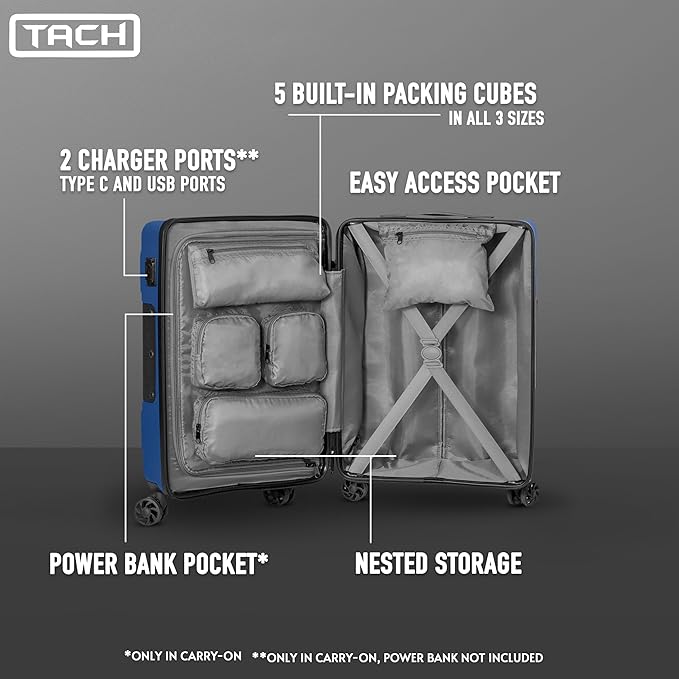 Tach V3.1 Hard Shell 2 Piece Luggage Set - Image 3