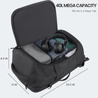 Large Travel Backpack for Men 40L, Carry On Backpack TSA 17.3 Inch Laptop - Image 7