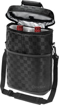 opux 2 Bottle Wine Carrier Tote, Insulated Leakproof Wine Cooler Bag, Wine by OPUX
