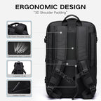 Vacuum Seal Travel Backpack 45L Expandable Air Compression System Water - Image 7