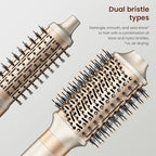 MESCOMB 6-in-1 Hot Air Styler – Hair Dryer with Straightener, Auto Curler & Volumizing Brush for Straightening, Curling, Smoothing & Volume, Damage-Free (Champagne Coffee)