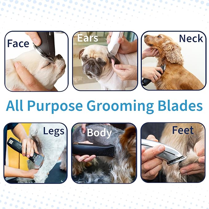 Detachable A Series Wide 6f Blade Dog Grooming Cuts Length 3/16" - 4.8mm Japanese High Carbon Steel Dog Grooming Blade Supplies | Detachable Blade Clippers (Compatible A5 Series(B6FW)