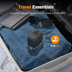 TESSAN Universal Travel Adapter, GaN 65W International Power Adapter - Image 7