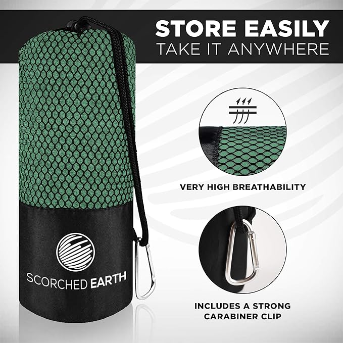 ScorchedEarth Microfiber Travel & Sports Towel Set - Image 3