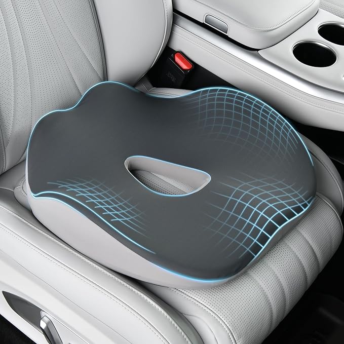 Coverado Car Seat Cushion with Memory Foam, Ergonomic Driving Seat Cushion by COVERADOAUTO