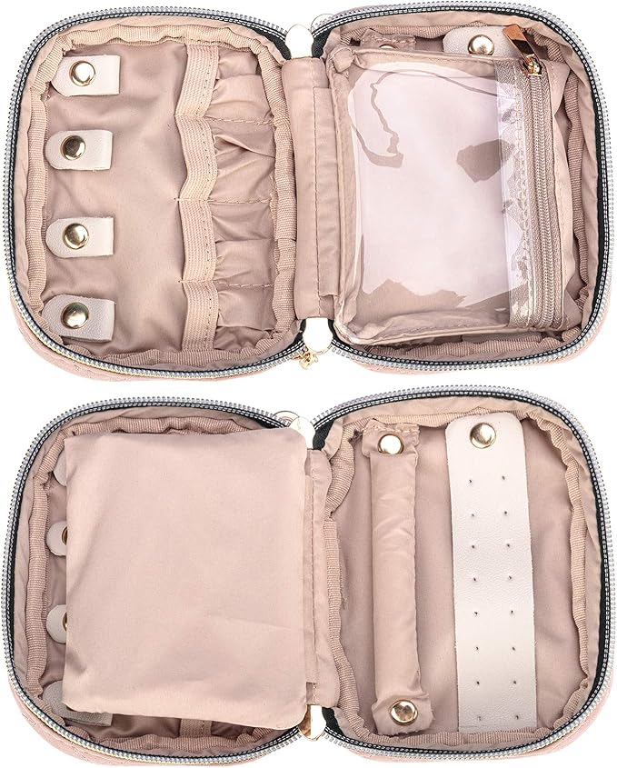 Teamoy Mini Jewelry Travel Case, Storage Organizer Bag - Image 2