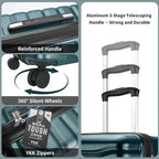 Lightweight Luggage with Spinner Wheels & YKK Zipper, 3-Piece Suitcase ABS+PC - Image 6