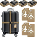 Weewooday 8 Pcs Luggage Straps Suitcase Tags Set by Weewooday