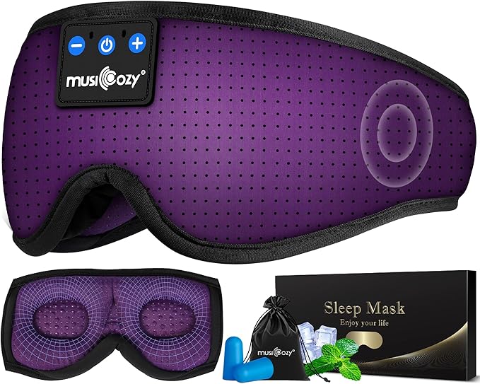 MUSICOZY 3D Sleep Headphones Mask Sleeping Headphones by MUSICOZY